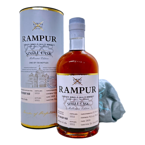 Rampur Single Cask Melbourne Edition Cask Strength Single Malt Indian Whisky 700ml