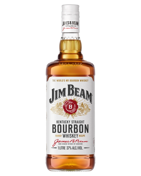 Jim Beam White Label Kentucky Straight Bourbon Whiskey 1000ml