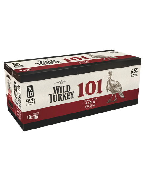101 Bourbon & Cola Cans 10 Pack 375mL