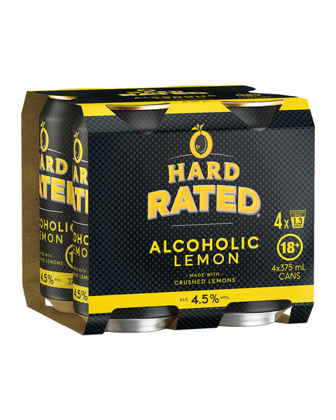 Hard Rated Cans 375ml (4x6)
