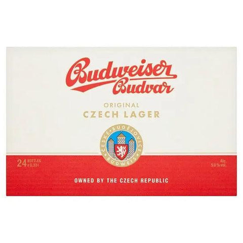 Budweiser Budvar Original Czech Lager Stubbies 24x330ml