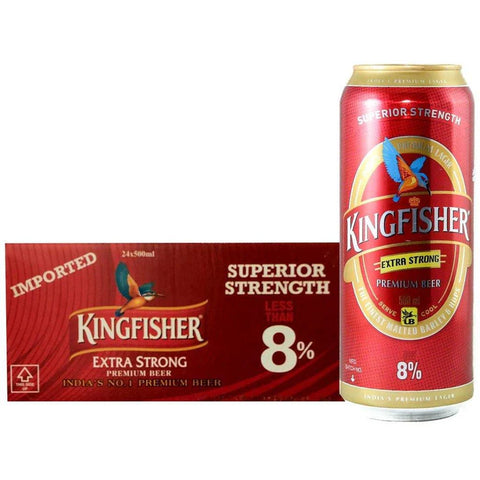 Kingfisher Premium Strong Indian Beer Can 500ml