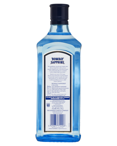 Bombay Sapphire Gin 40% 700ml