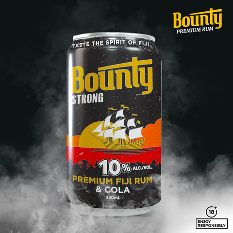 Bounty Strong Premium Fiji Rum and Cola 10% Cans 330mlx24