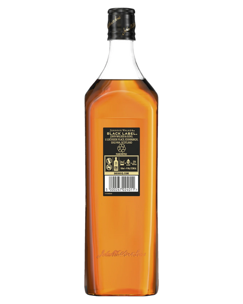 Johnnie Walker Black Label 12 Year Blended Scotch Whisky 1L