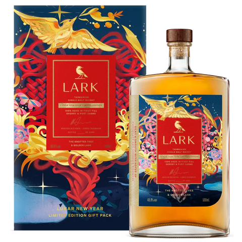 Lark Lunar New Year The Knotted Tree & Golden Lark Single Malt Australian Whisky 500ml
