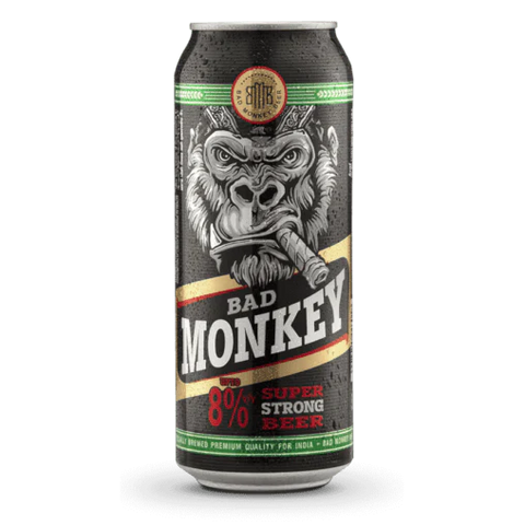 Bad Monkey 8% Indian Premium Beer Can 500ml