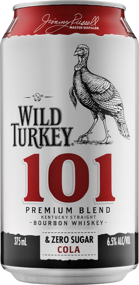 101 Bourbon & Zero Cola Cans 10x375mL