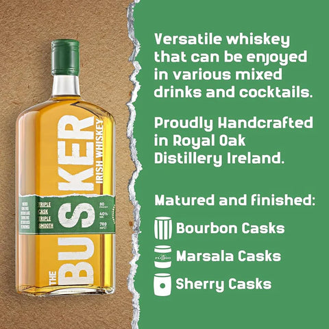 The Busker Triple Cask Blended Irish Whiskey 700ml